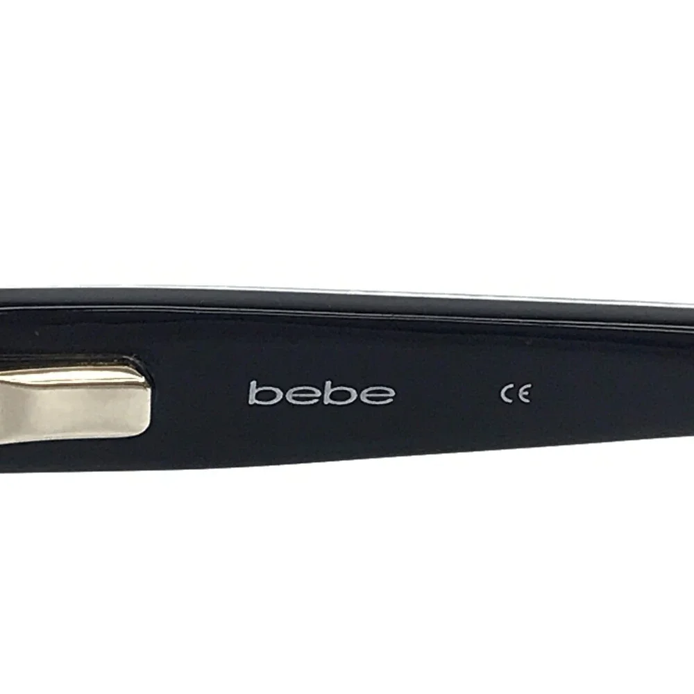 Bebe Eyeglasses Frames BB5183 410 NAVY Blue White Rectangle Floral 51-16-135
